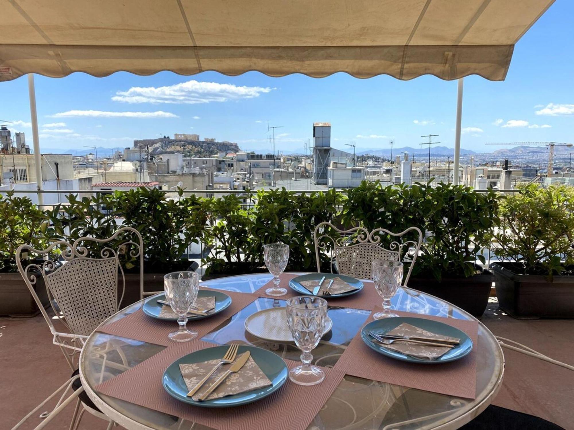 Appartement 200Mbps Wifi - Penthouse With Acropolis View à Athènes Extérieur photo